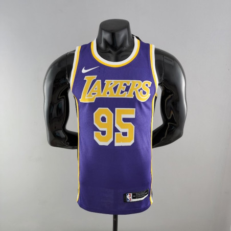 Camiseta NBA Stephen TOSCANO 95 Los Angeles Lakers 75 Anniversary Purple X 2022