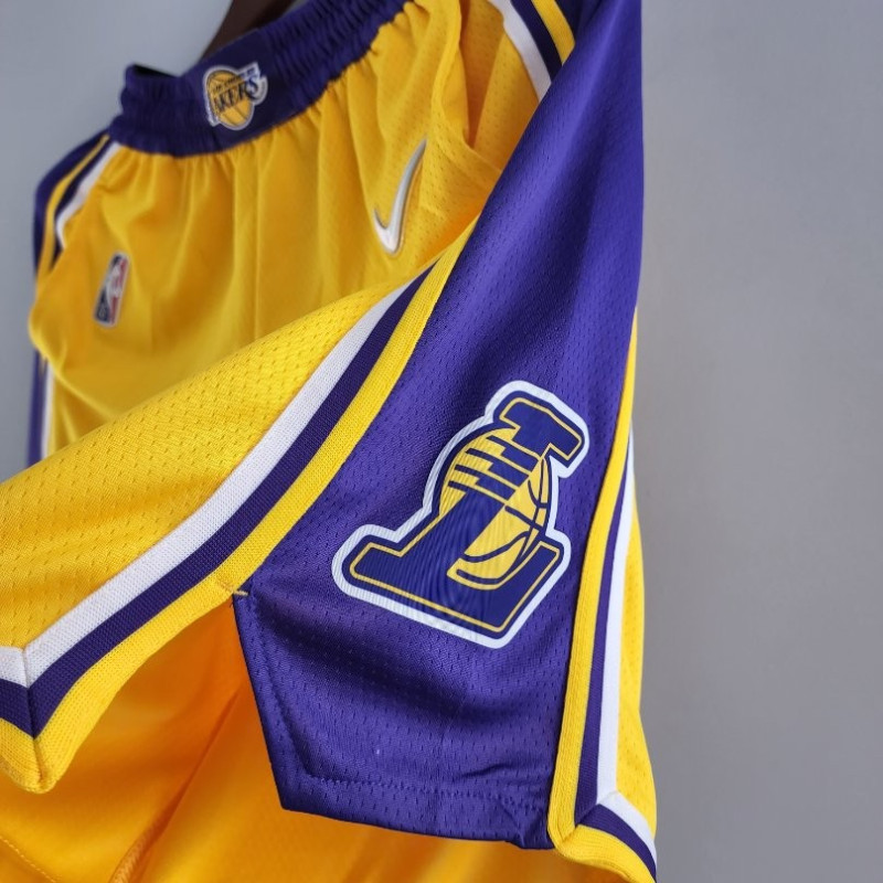 Pantalón Corto Nba Los Angeles Lakers Amarillo 75th Anniversary 2022 2023 0371