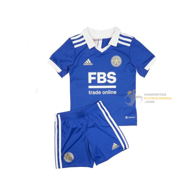 Camiseta y Pantalón Niños Leicester City Primera Equipación 2022-2023
