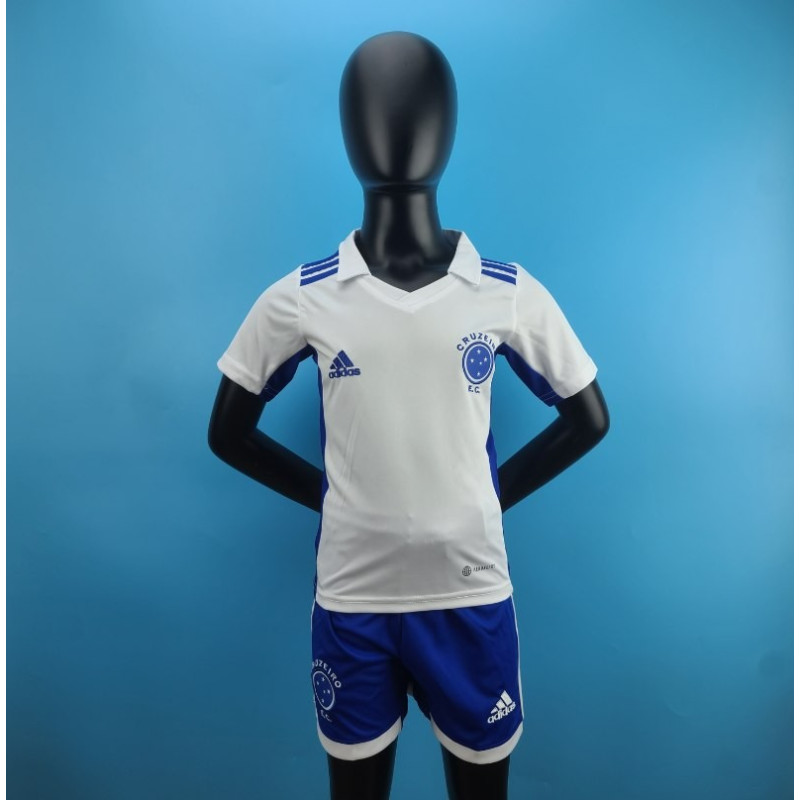 Camiseta y Pantalón Futbol Niños Cruzeiro Segunda Equipación 2022-2023