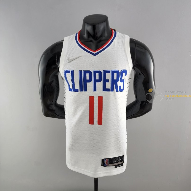 Camiseta NBA Wall 11 Los Angeles Clippers Blanca Silk Version 2022-2023