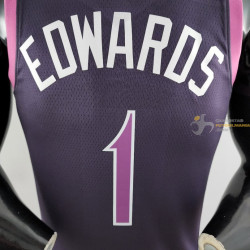 Camiseta NBA Edwards 1 Minnesota Timberwolves 75th Anniversary 2022