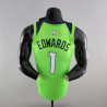 Camiseta NBA Edwards 1 Minnesota Timberwolves 75th Anniversary Green 2022