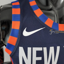 Camiseta NBA Carmelo Anthony 7 New York Knicks 75th Anniversary Azul 2022