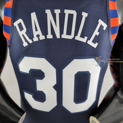 Camiseta NBA Julius Randle 30 New York Knicks 75th Anniversary Azul 2022