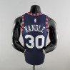Camiseta NBA Julius Randle 30 New York Knicks 75th Anniversary Azul 2022