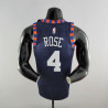 Camiseta NBA Rose 4 New York Knicks 75th Anniversary Azul 2022