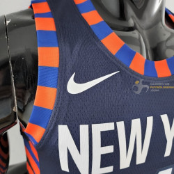 Camiseta NBA Rose 4 New York Knicks 75th Anniversary Azul 2022