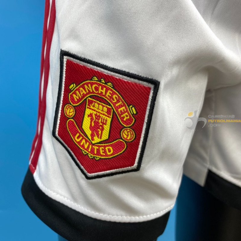 Camiseta Manchester United Primera Equipación 2022/2023 Niño Kit -  Camisetasdefutbolshop