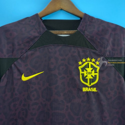 Camiseta Fútbol Brasil Portero Negra 2022-2023