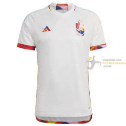 Camiseta Fútbol Bélgica Segunda Equipación 2022-2023