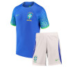 Camiseta y Pantalón Niños Brasil Segunda Equipación 2022-2023