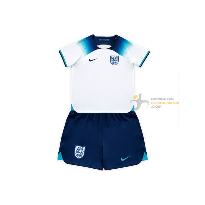 Camiseta y Pantalón Niños Inglaterra Primera Equipación 2022