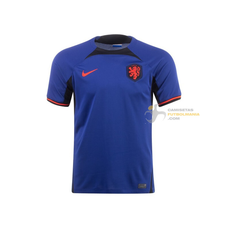 Camiseta Fútbol Países Bajos Segunda Equipación 2022-2023