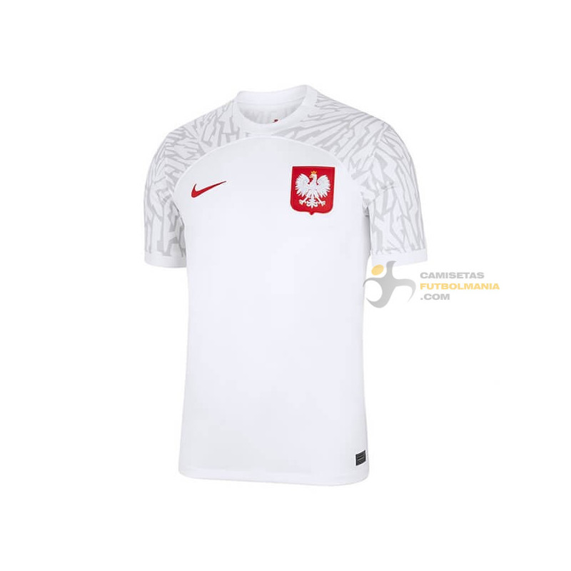 Camiseta Fútbol Polonia Primera Equipación 2022-2023