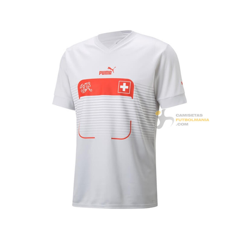 Camiseta Fútbol Suiza Segunda Equipación 2022-2023