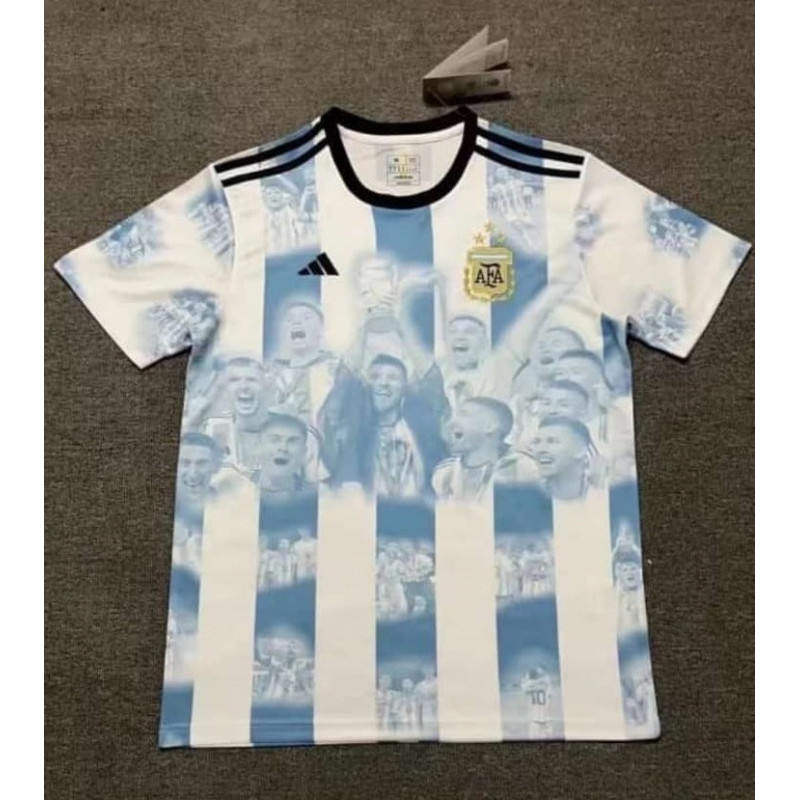 Camiseta Fútbol Argentina Edición Especial Campeones Copa del Mundo 2022-2023