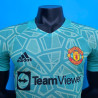 Camiseta Futbol Manchester United Portero Azul Versión Jugador 2022-2023