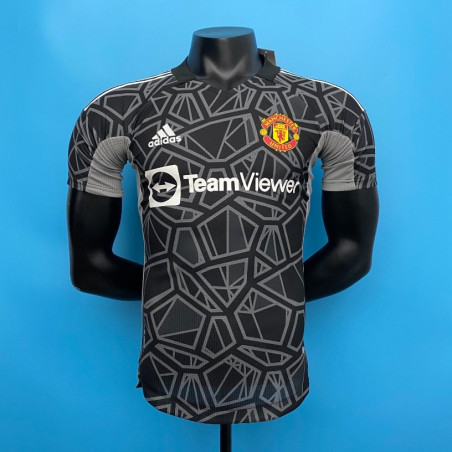 Camiseta Manchester United Portero 2021-2022 Manga Larga Negro