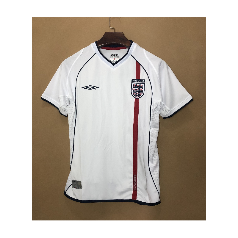 Camiseta Inglaterra Primera Equipación Retro Clásica 2002
