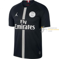 Aplicar desarrollando Manía Camiseta Paris Saint-Germain Tercera Equipación Negra Versión Air Jordan  Champions League 2018-2019