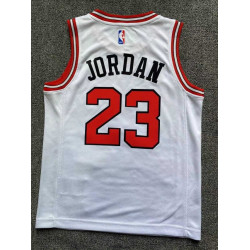 Camiseta NBA Niños Michael Jordan Chicago Bulls Retro Clásica Blanca