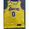 Camiseta NBA Niños Russel Westbrook 0 Los Angeles Lakers Amarilla Retro Clásica