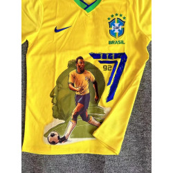Camiseta Fútbol Brasil Conmemorativa Pelé 7 2022