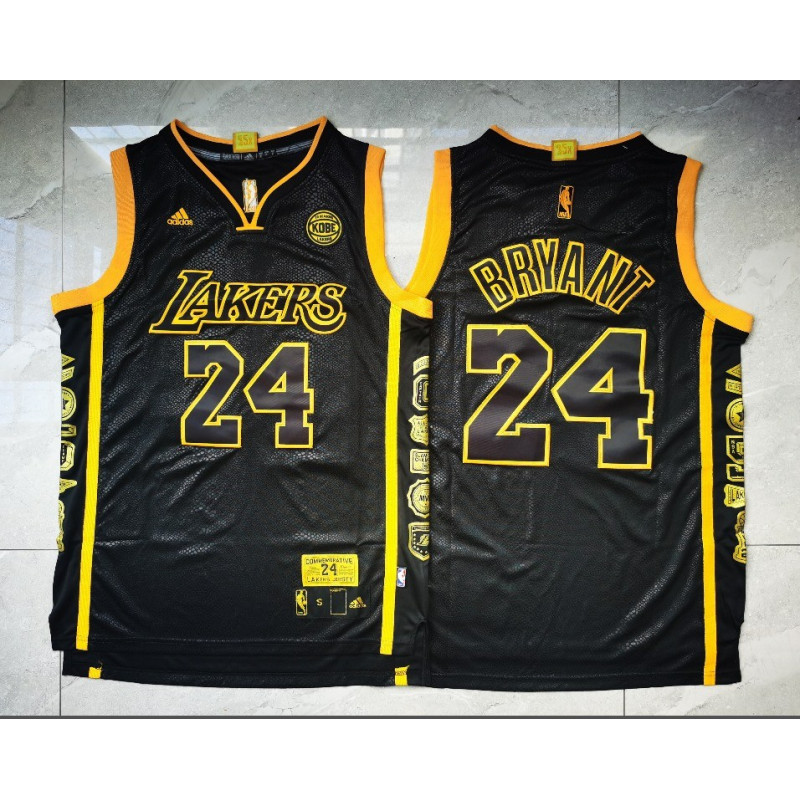 soltero Garganta fondo de pantalla Camiseta NBA Kobe Bryant 24 Los Angeles Lakers Commemorative