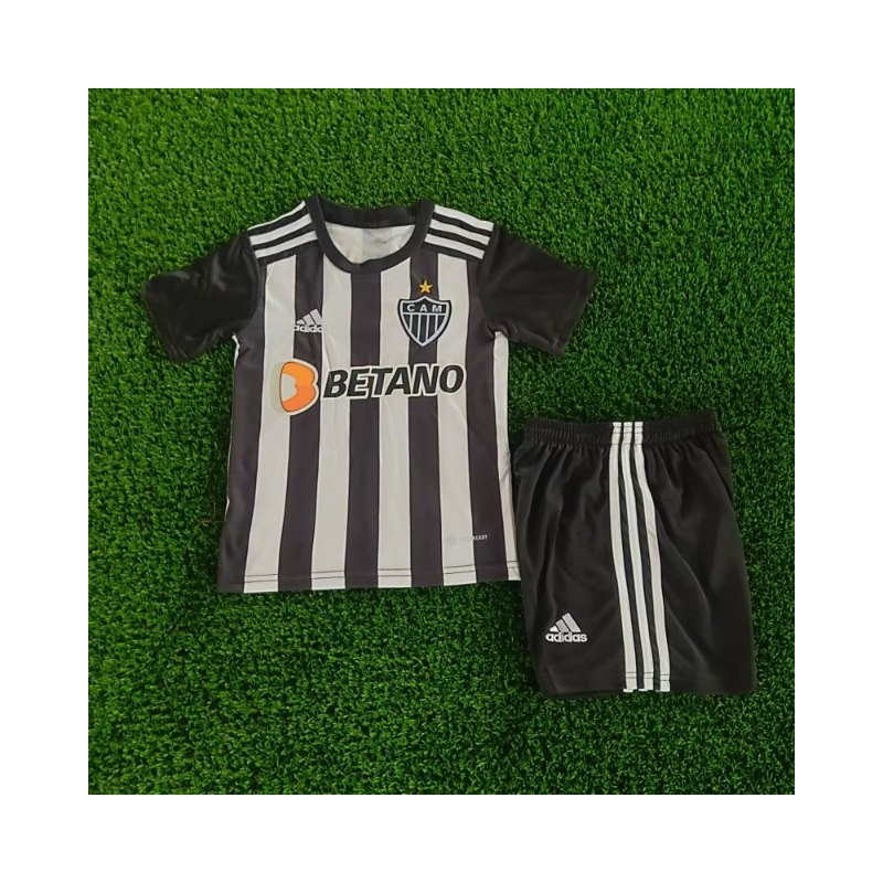 Camiseta y Pantalón Futbol Niños Atlético Mineiro Primera Equipación 2022-2023