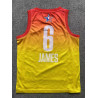 Camiseta NBA Niños All-Star Lebron James 6 Amarilla Retro Clásica