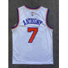 Camiseta NBA Niños Carmelo Anthony 7 New York Knicks Blanca Retro Clásica