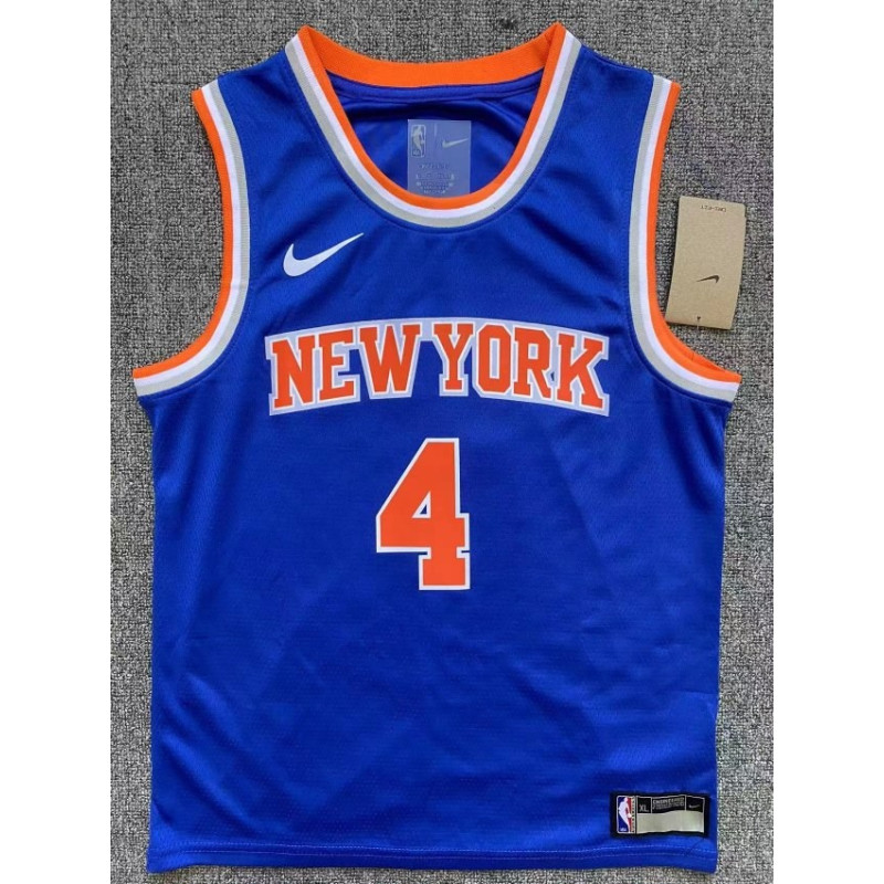 Camiseta NBA Niños Derrick Rose 4 New York Knicks Azul Retro Clásica