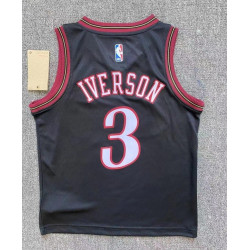 Camiseta NBA Niños Allen Iverson 3 de los Seventy Sixers 76ers Retro Clásica
