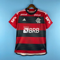 Camiseta Flamengo Primera Equipación All Sponsor 2023-2024