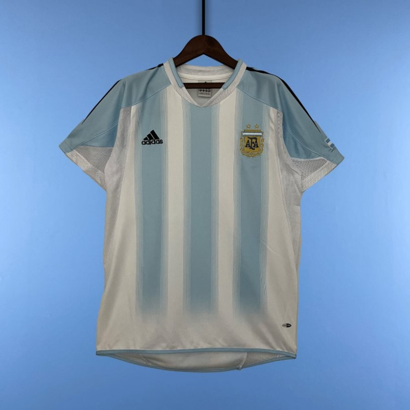 Camiseta Futbol Argentina Primera Equipación Retro Clásica 2004-2005