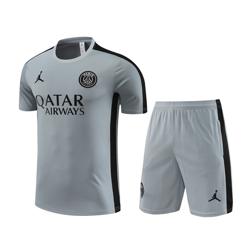 Camiseta y Pantalón Paris Saint-Germain Entrenamiento Gris 2023-2024