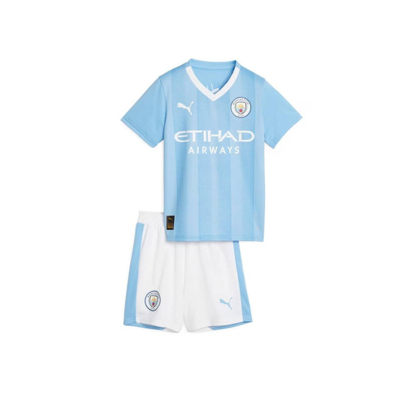 Camiseta y Pantalón Niños Manchester City Primera Equipación 2023-2024