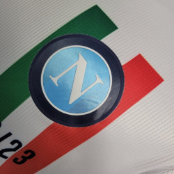 Camiseta Fútbol Nápoles Edición Especial Campeones Blanca Versión Jugador 2022-2023