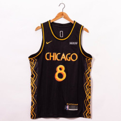 Camiseta NBA Zach Lavine 8 de los Chicago Bulls City Edition 2020-2021