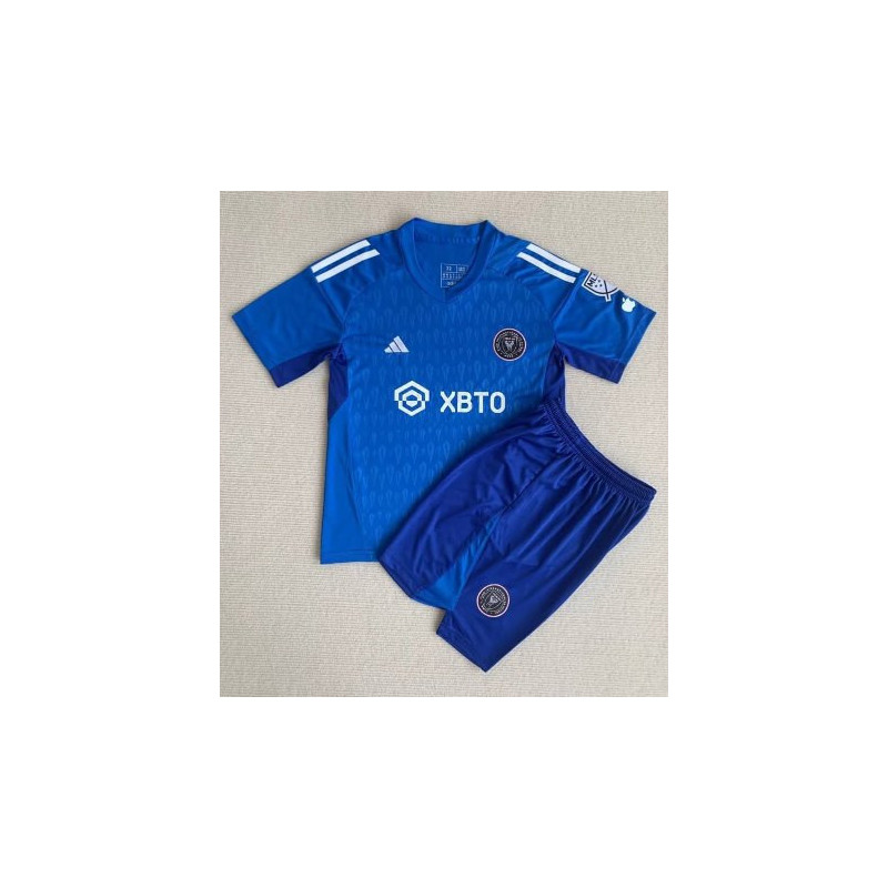 Camiseta y Pantalón Fútbol Niños Inter Miami Portero Azul 2023-2024