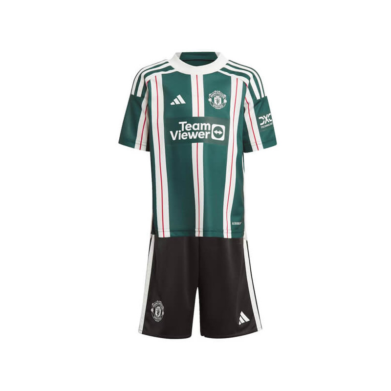 Camiseta y Pantalón Niños Manchester United Segunda Equipación 2023-2024