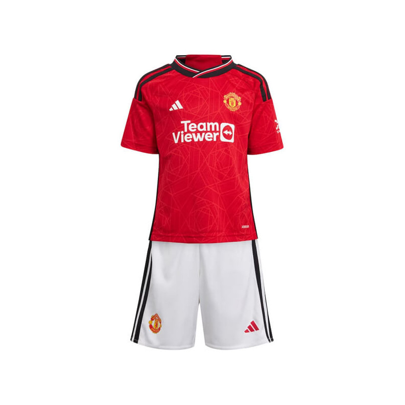 Camiseta y Pantalón Niños Manchester United Primera Equipación 2023-2024