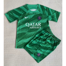 Camiseta y Pantalón Niños Paris Saint-Germain Portero Verde 2023-2024