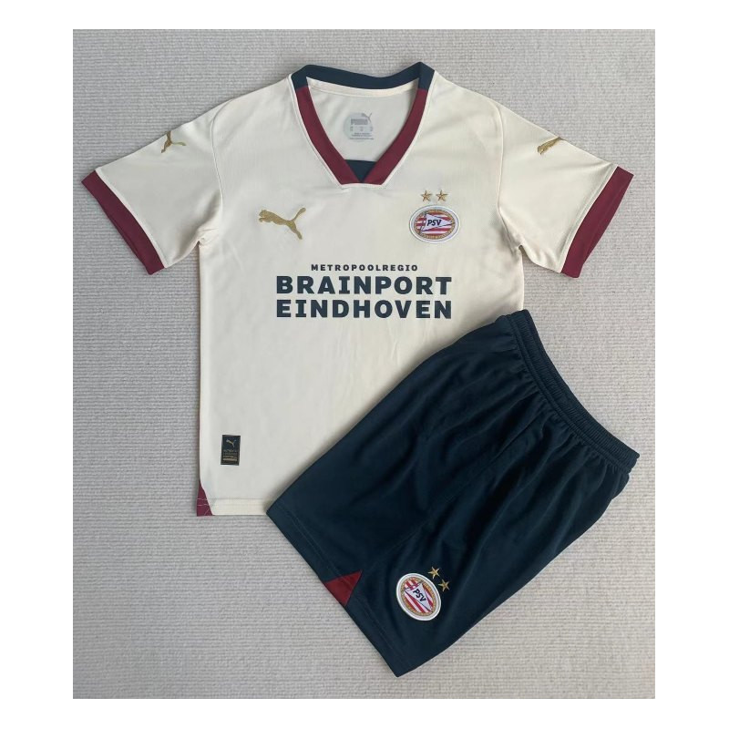 Camiseta y Pantalón Niños PSV Eindhoven Segunda Equipación 2023-2024