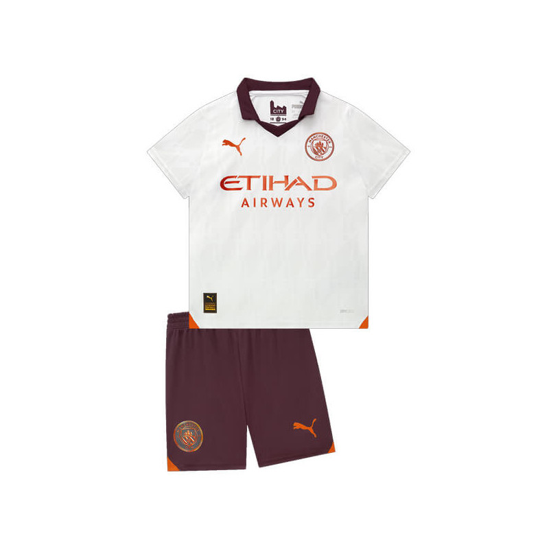 Camiseta y Pantalón Niños Manchester City Segunda Equipación 2023-2024