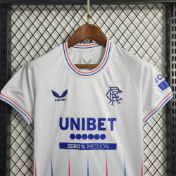 Camiseta y Pantalón Niños Glasgow Rangers Segunda Equipación 2023-2024