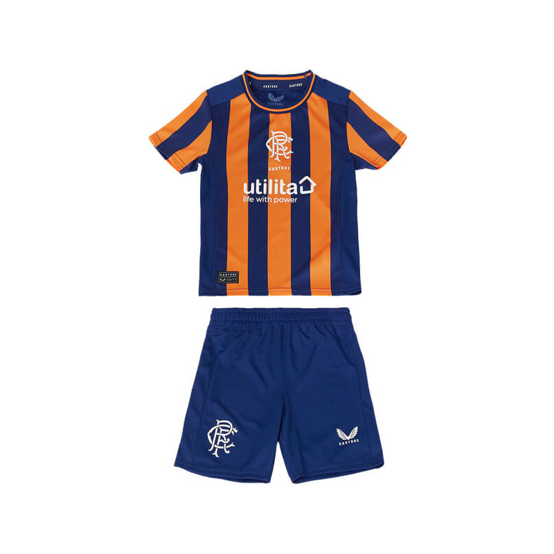 Camiseta y Pantalón Niños Glasgow Rangers Tercera Equipación 2023-2024