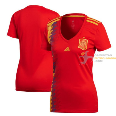 Camiseta Mujer España Primera Equipación 2018