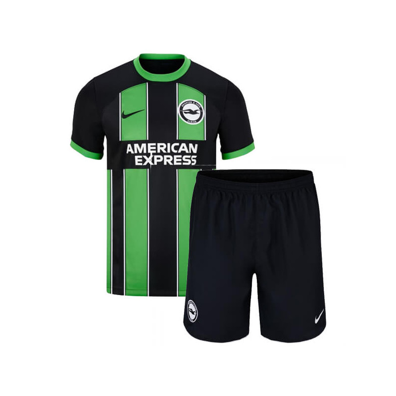 Camiseta y Pantalón Niños Brighton & Hove Albion Segunda Equipación 2023-2024